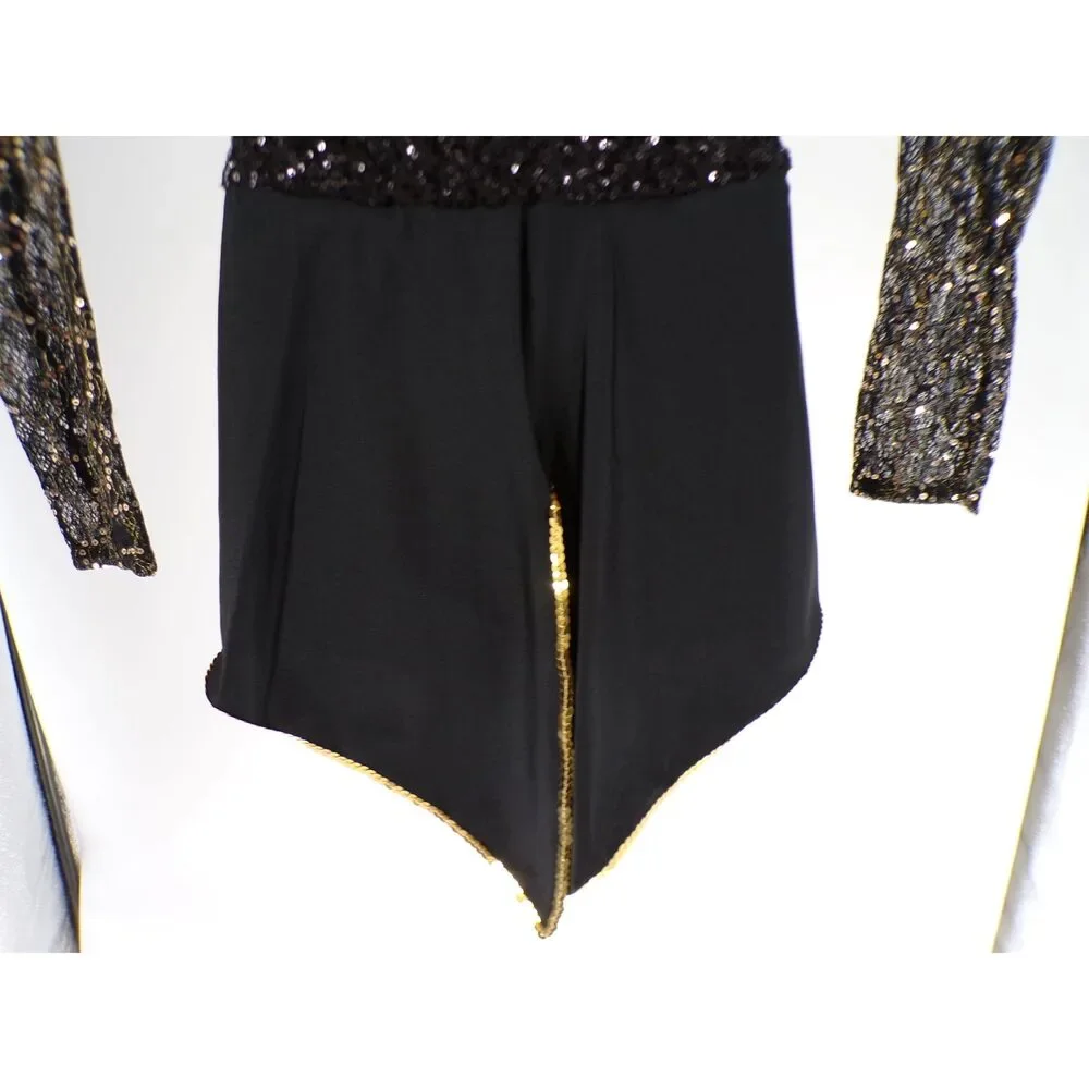 Pre-Owned Dance Costume Curtain Call J5264 XL Child Gold Jazz